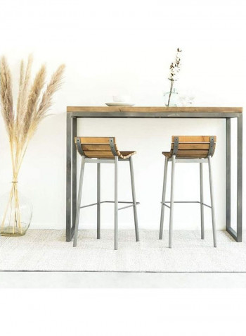 Courtyard Kitchen Dining Chair Brown 36.5 x 35 x 90cm