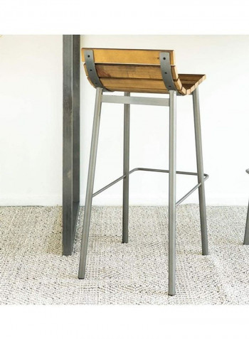 Courtyard Kitchen Dining Chair Brown 36.5 x 35 x 90cm