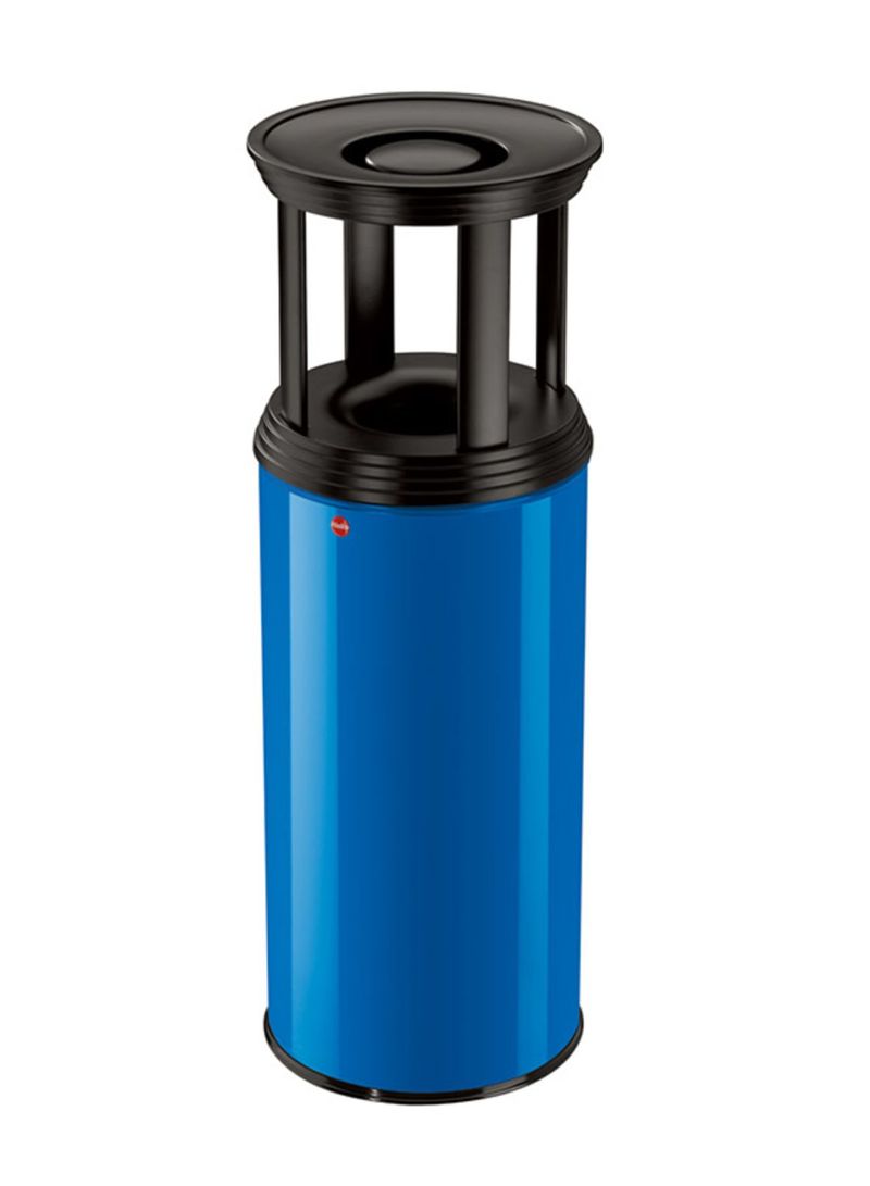 Ashtray and Wastepaper Bin With Flame Extingushing Lid  - HLO-0950-942 Blue 50L
