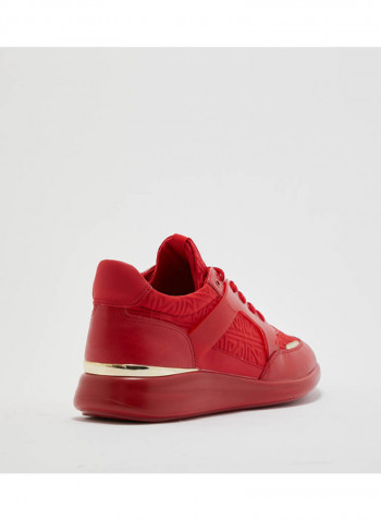 Adalwin Lace-Up Low Top Sneakers Red