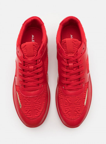 Adalwin Lace-Up Low Top Sneakers Red