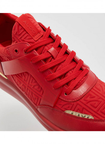 Adalwin Lace-Up Low Top Sneakers Red