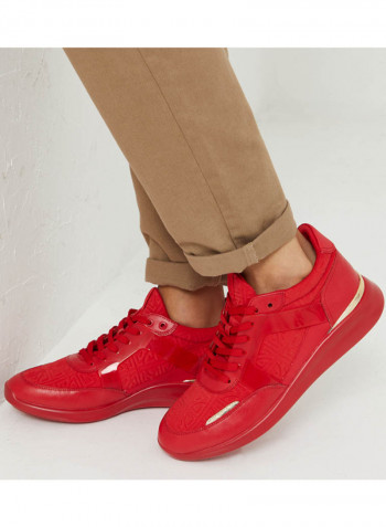 Adalwin Lace-Up Low Top Sneakers Red