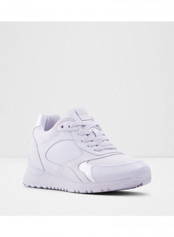 Praylian Lace-Up Low Top Sneakers Purple
