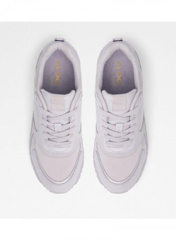 Praylian Lace-Up Low Top Sneakers Purple