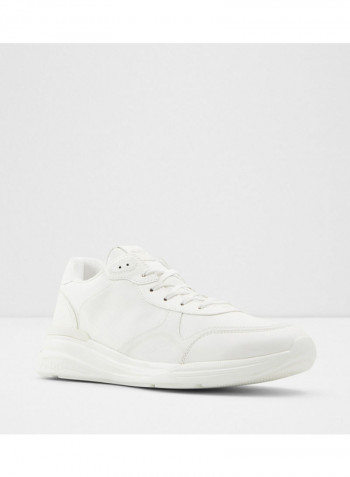 Cervaes Lace-Up Low Top Sneakers White