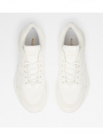 Cervaes Lace-Up Low Top Sneakers White
