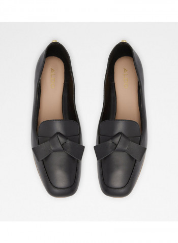 Lemonnier Bow Detailed Ballerina Black