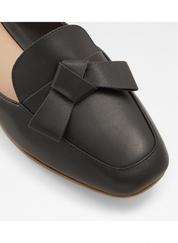 Lemonnier Bow Detailed Ballerina Black