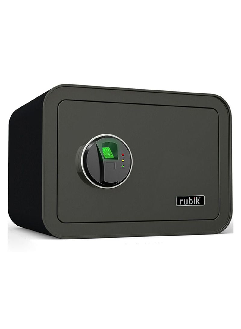 Safe Box With Fingerprint Lock Black 25x35x28cm