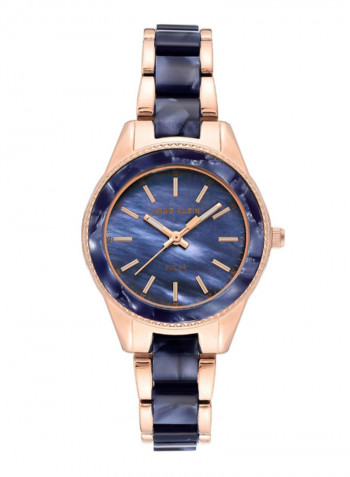 Women's Considered Water Resistance Plastic Analog Watch AK3770NVRG