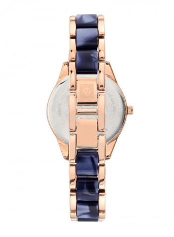 Women's Considered Water Resistance Plastic Analog Watch AK3770NVRG