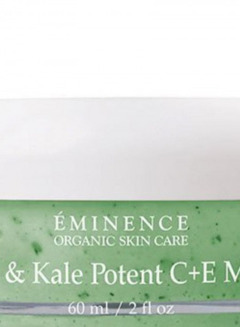 Organic Skincare Citrus Ans Kale Potent C+E Masque 2ounce