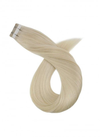 Seamless Tape In Straight Hair Extension Beige 18inch