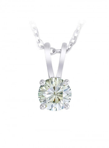 925 Sterling Silver Heart Shaped Pendant Necklace