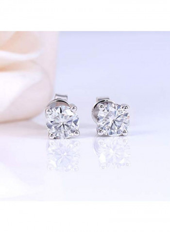 Heart Arrows Cut Moissanite Studs
