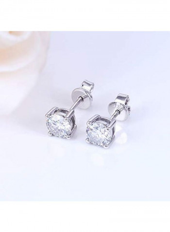 Heart Arrows Cut Moissanite Studs