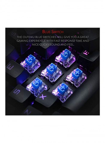 K580 VATA RGB LED Backlit Mechanical Gaming Keyboard