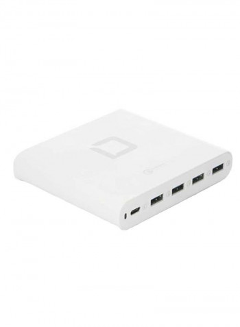 Universal USB-C Adapter With Accessory 7 x 5centimeter White/Black