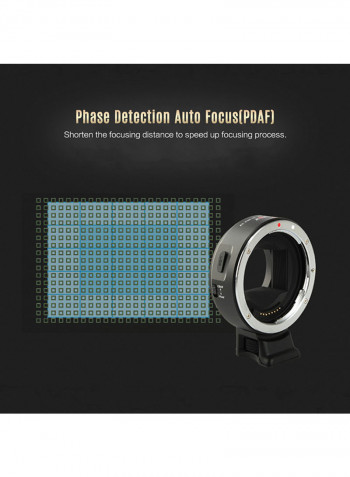 High Speed Electric-Lens Mount Adapter Ring Black