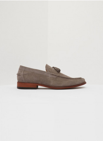 Basinn Leather Loafer Grey