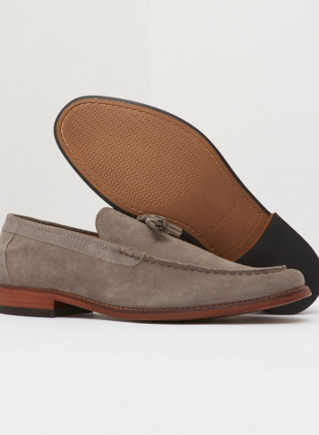 Basinn Leather Loafer Grey