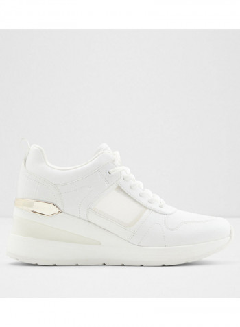 Dynia Lace-Up Low Top Sneakers White