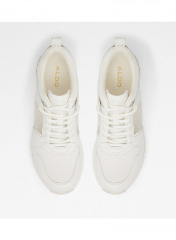 Dynia Lace-Up Low Top Sneakers White