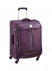 Flight Lite 4 Wheels Soft Casing Luggage Trolley Purple