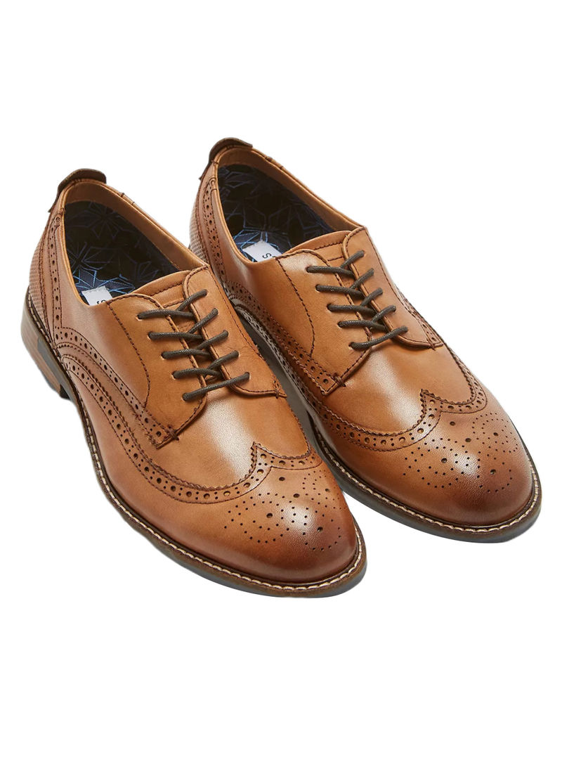 Turner Lace-Up Formal Shoes Tan Brown