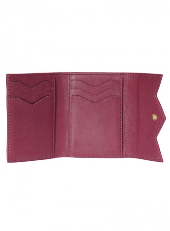 Ascot Leather Wallet For Women قرمزي