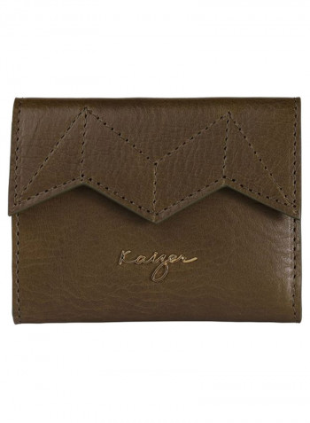 Ascot Leather Wallet Olive