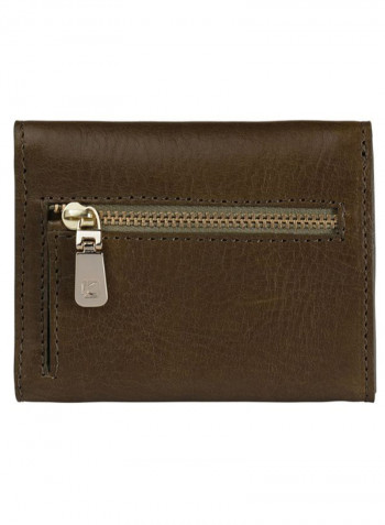 Ascot Leather Wallet Olive