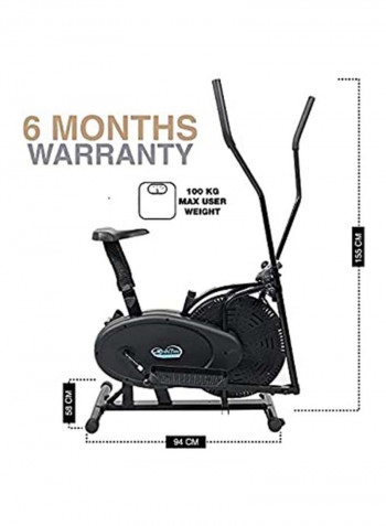 2-In-1 Elliptical Exercise Bike ‎22.5x98.5x67cm