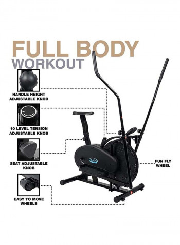 2-In-1 Elliptical Exercise Bike ‎22.5x98.5x67cm