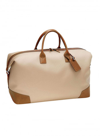 Stylish Nylon Duffel Bag Champagne