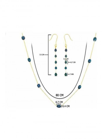 Pack Of 2 10 Karat Gold And Pearls Jewelry Set