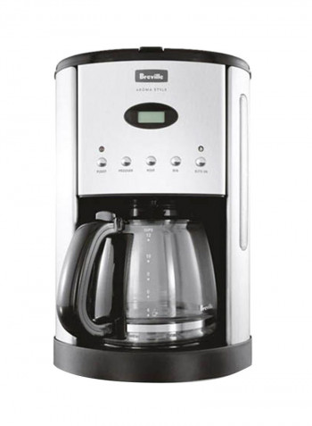 Aroma Style Electronic Coffee Maker BCM600 Silver/Black/Clear
