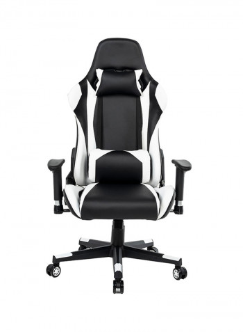 Gaming Chair With Headrest And Lumbar Support White/Black