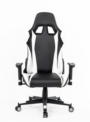 Gaming Chair With Headrest And Lumbar Support White/Black
