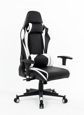 Gaming Chair With Headrest And Lumbar Support White/Black