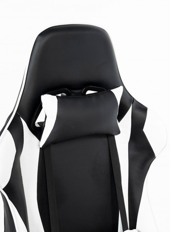 Gaming Chair With Headrest And Lumbar Support White/Black