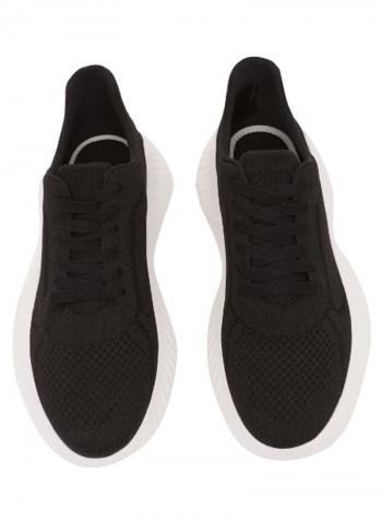 Vaughn Lace-Up Style Casual Sneakers Black