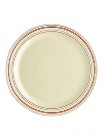 4-Piece Salad Plate Yellow/Brown