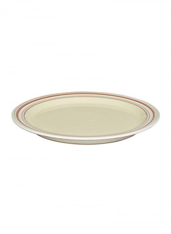 4-Piece Salad Plate Yellow/Brown