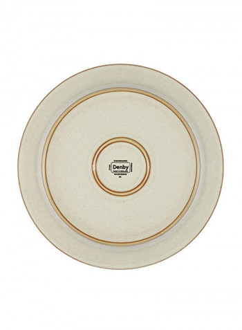 4-Piece Salad Plate Yellow/Brown