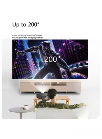 Home Theater Projector - 4000 Lumens M5 Black