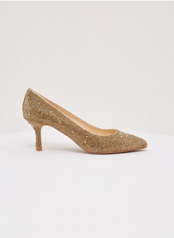 Sb-Jora Textile Pull On Pump Gold