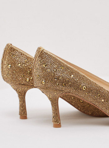 Sb-Jora Textile Pull On Pump Gold
