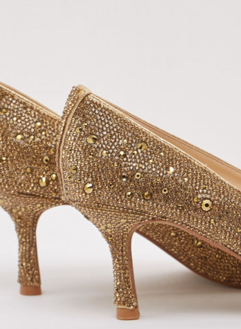 Sb-Jora Textile Pull On Pump Gold